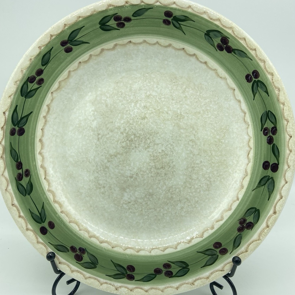 Oneida Oliveto Hand-Painted Dinner Plates Set Of 2 - 11" Mediterranean‎ Vintage - Picture 2 of 12